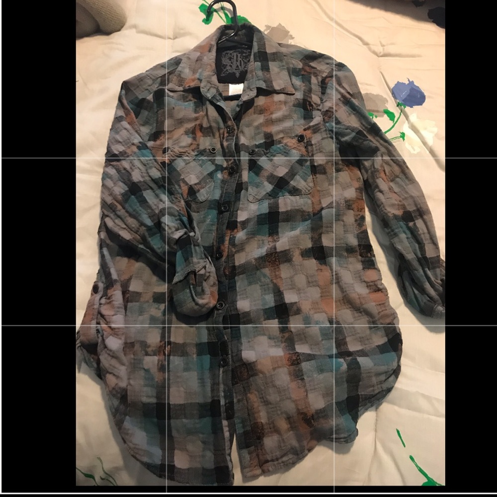Buckle Plaid button down